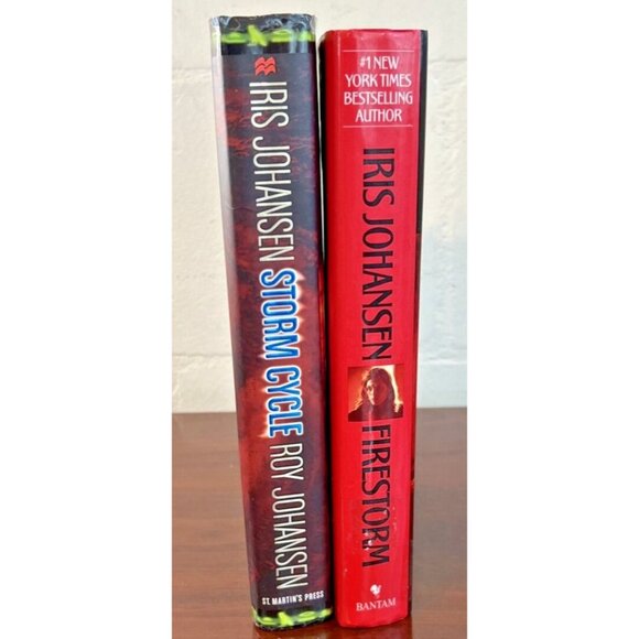 Lot of 2 Iris Johansen Romantic Thriller Hardcover Books Firestorm Storm Cycle - Picture 2 of 11